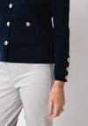 Leo & Ugo Knit Buttoned Cardigan, Navy