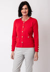 Leo & Ugo Knit Buttoned Cardigan, Red