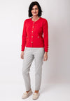 Leo & Ugo Knit Buttoned Cardigan, Red