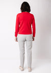 Leo & Ugo Knit Buttoned Cardigan, Red