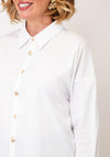 Leo & Ugo Shell Button Shirt, White