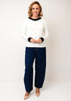 Leo & Ugo Pearl Embellished Cardigan, White