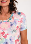 Leo & Ugo Floral Print Twin Set, Pink