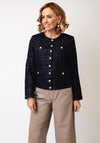 Leo & Ugo Textured Structured Jacket, Navy
