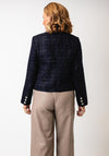 Leo & Ugo Textured Structured Jacket, Navy