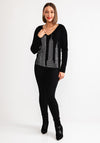 Leo and Ugo Embellished Skyscraper Jumper, Black