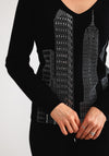 Leo and Ugo Embellished Skyscraper Jumper, Black