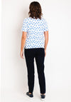 Leo & Ugo Rhinestone Print Top, White