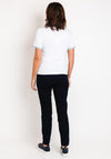 Leo & Ugo Cable Trim T-Shirt, White