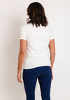 Leo & Ugo Seashell Embellished Print Top, Off White