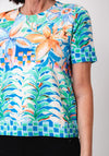 Leo & Ugo Floral Print T Shirt, Multi Coloured
