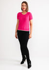 Leo and Ugo Glitter Trim Twinset, Pink