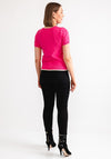 Leo and Ugo Glitter Trim Twinset, Pink