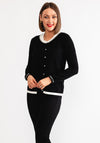 Leo and Ugo Monochrome Pearl Twinset, Black