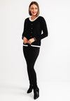 Leo and Ugo Monochrome Pearl Twinset, Black