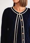 Leo and Ugo Glitter Trim Twinset, Navy