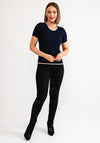 Leo and Ugo Glitter Trim Twinset, Navy