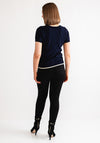 Leo and Ugo Glitter Trim Twinset, Navy