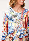 Leo & Ugo Street Print Top and Cardigan Co Ord, White