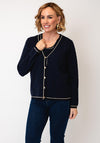 Leo & Ugo Top & Cardigan Co-Ord, Navy & Gold