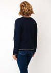 Leo & Ugo Top & Cardigan Co-Ord, Navy & Gold