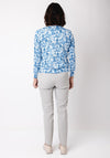 Leo & Ugo Printed Sweater and Cardigan Twinset, Blue
