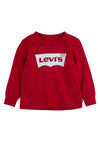 Levi’s Baby Boy Logo Long Sleeve Top, Red