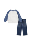 Levi’s Baby Boy Sweater and Jean Set, Blue