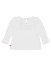 Levi’s Baby Girl Floral Logo Long Sleeve Top, White