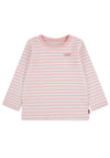 Levi’s Baby Girl Long Sleeve Stripe Top, Pink