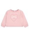 Levi’s Baby Girl Heart Long Sleeve Top, Pink