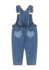 Levi’s Baby Girl Heart Denim Dungaree, Blue