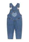Levi’s Baby Girl Heart Denim Dungaree, Blue
