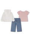 Levi’s Baby Girl Floral 3 Piece Set, Multi