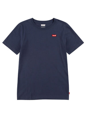 Levi’s Boys Batwing Small Logo Long Sleeve Top, Navy
