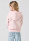 Levi’s Girls Long Sleeve Floral Logo Hoodie, Pink