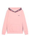 Levis Girls Tape Logo Long Sleeve Hoodie, Pink Icing