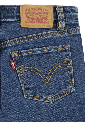 Levis Girl 501 Denim Short, Dark Blue