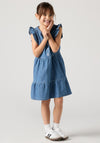 Levi’s Older Girl Flutter Sleeve Denim Dress, Blue