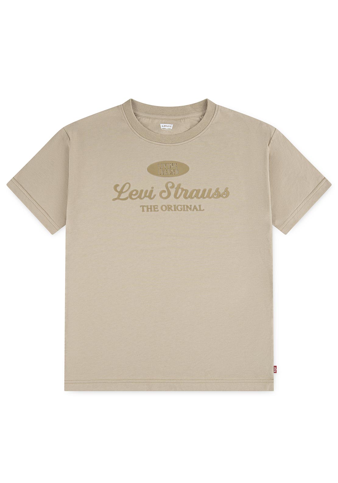 Levi’s Mini Boy Living Legend Short Sleeve Tee, Tan