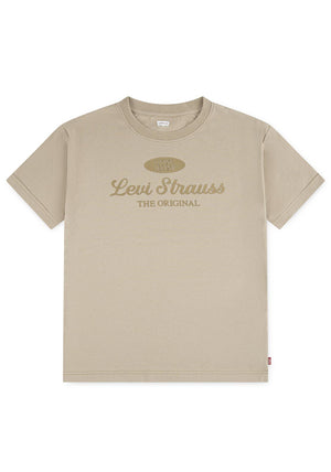 Levi’s Mini Boy Living Legend Short Sleeve Tee, Tan