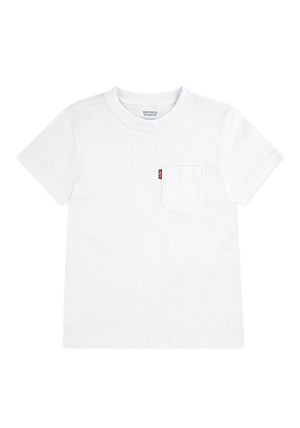 Levi’s Mini Boy Sunset Pocket Short Sleeve Tee, White