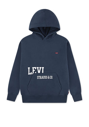 Levi’s Mini Boy Cut Off Long Sleeve Hoodie, Navy