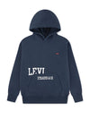 Levi’s Older Boy Cut Off Long Sleeve Hoodie, Navy