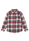 Levi’s Older Boy Check Long Sleeve Flannel Shirt, Red