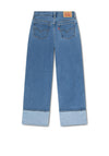 Levi’s Girl Wide Leg Roll Up Cuff Jean, Blue