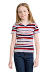 Levi’s Girl Short Sleeve Stripe Polo, Multi