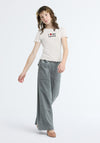 Levi’s Girl I Love My Levis Short Sleeve Tee, Off White
