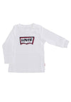 Levi’s Baby Boy Logo Long Sleeve Top, White
