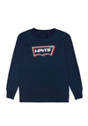 Levis Baby Boy Long Sleeve Logo Top, Navy